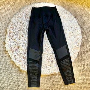 Alo Yoga Moto Leggings black S XS high waist stretch streetwear